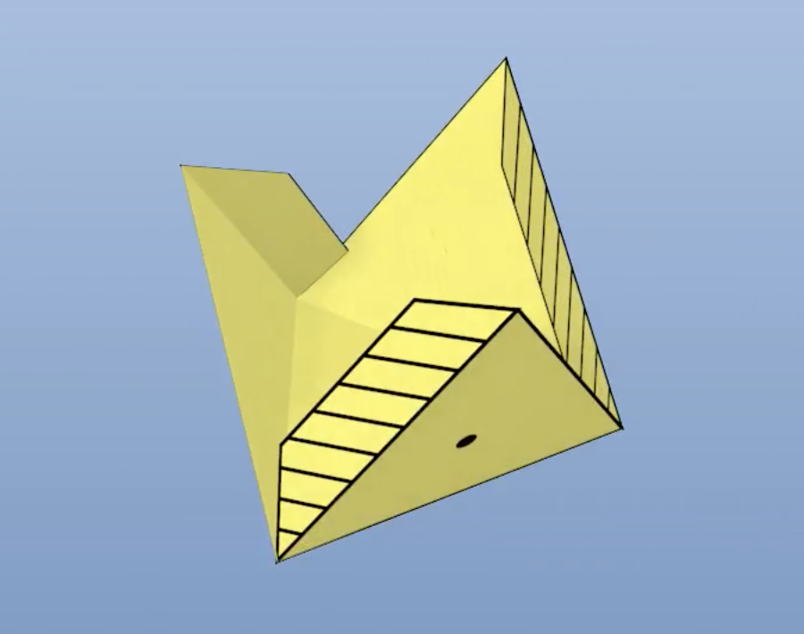 Egg Lander Pattern - First Fold